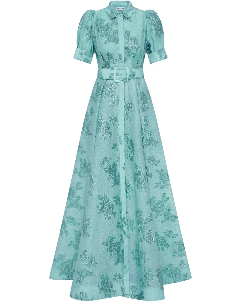Rebecca Vallance Kurzärmeliges Benette Abendkleid - Blau Blau