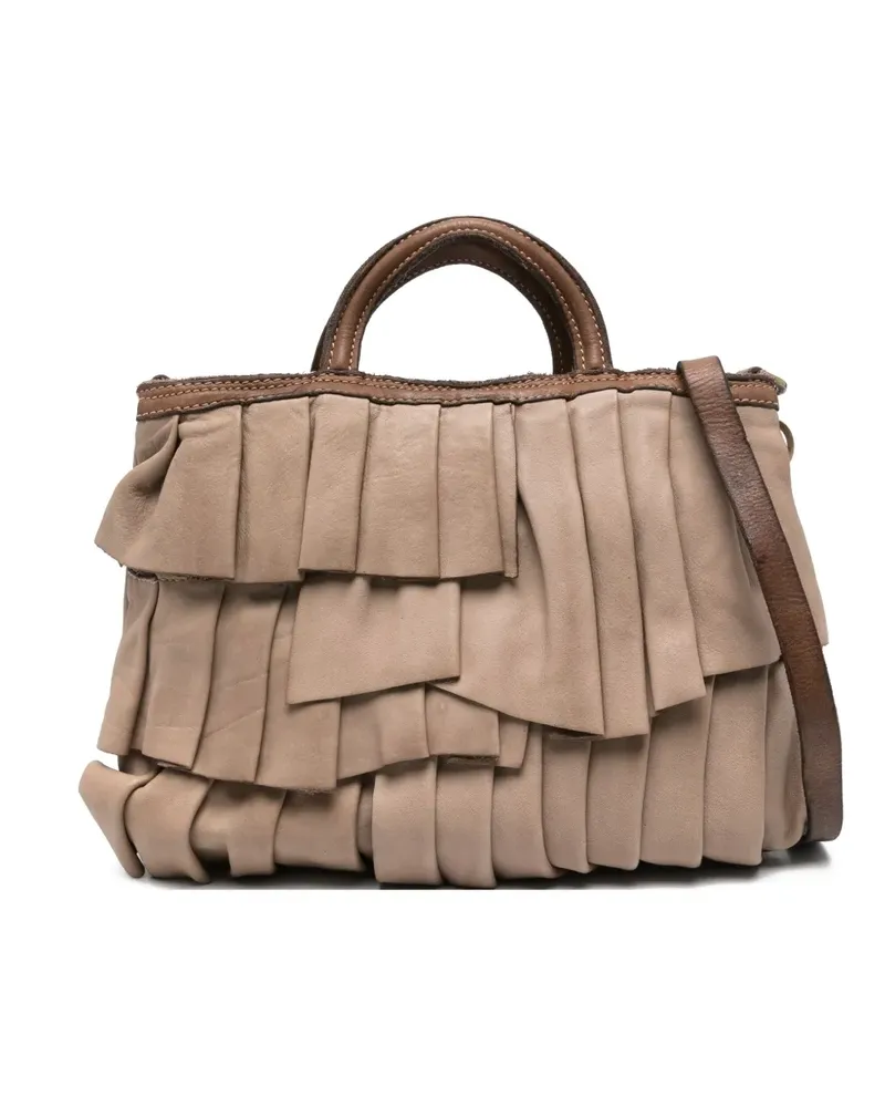Caterina Lucchi Kleine Adele Satchel-Tasche mit Falten - Nude Nude