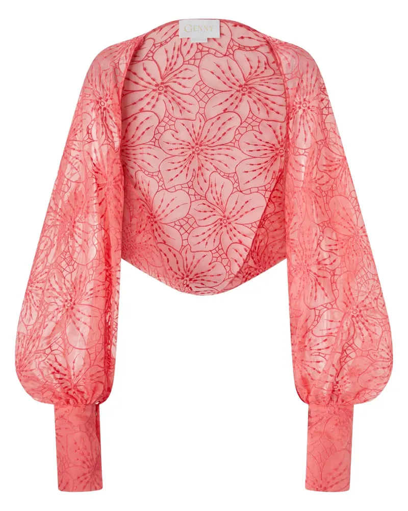 Genny Bolero mit Stickerei - Rosa Rosa