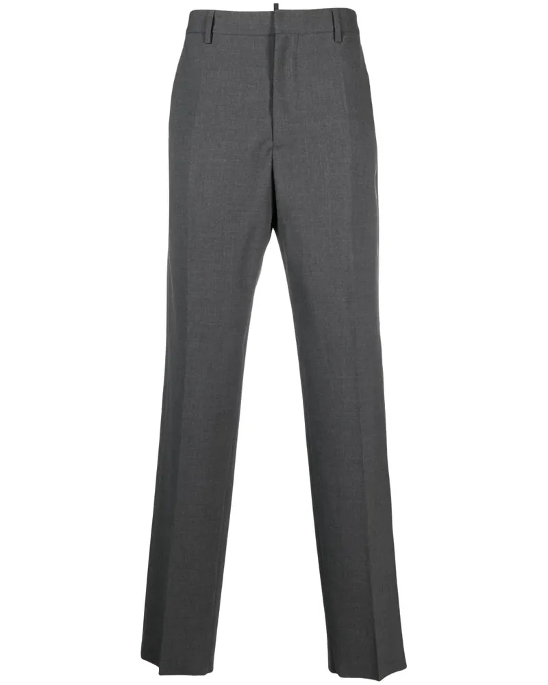 Dsquared2 Klassische Hose mit Logo-Schild - Grau Grau
