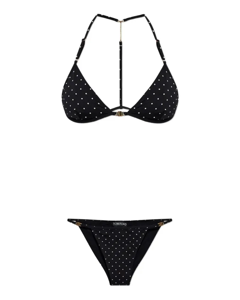 Tom Ford polka-dot-print bikini - Schwarz Schwarz