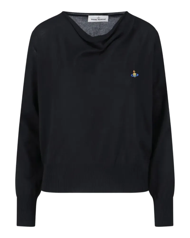 Vivienne Westwood Orb Pullover mit rundem Ausschnitt - Schwarz Schwarz