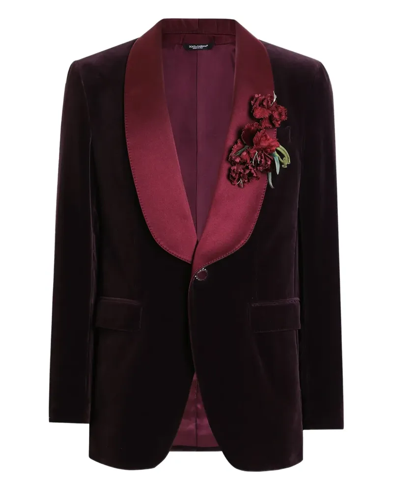 Dolce & Gabbana Sakko mit Schalkragen - Rot Rot