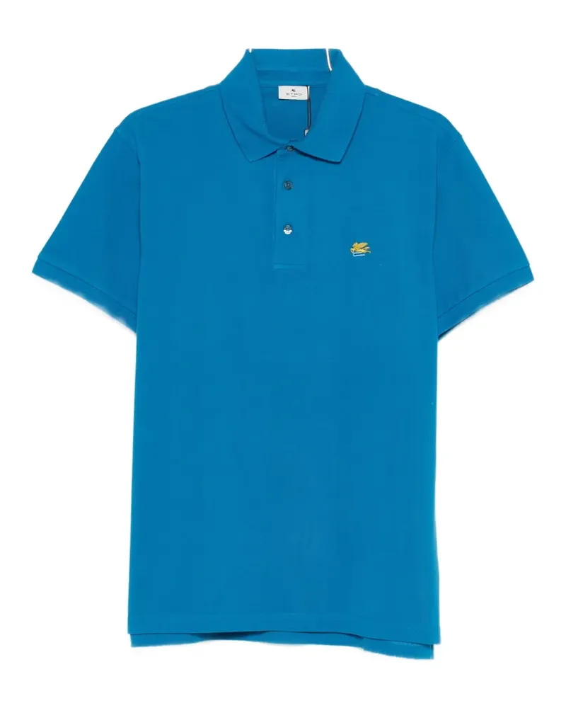 Etro embroidered polo shirt - Blau Blau