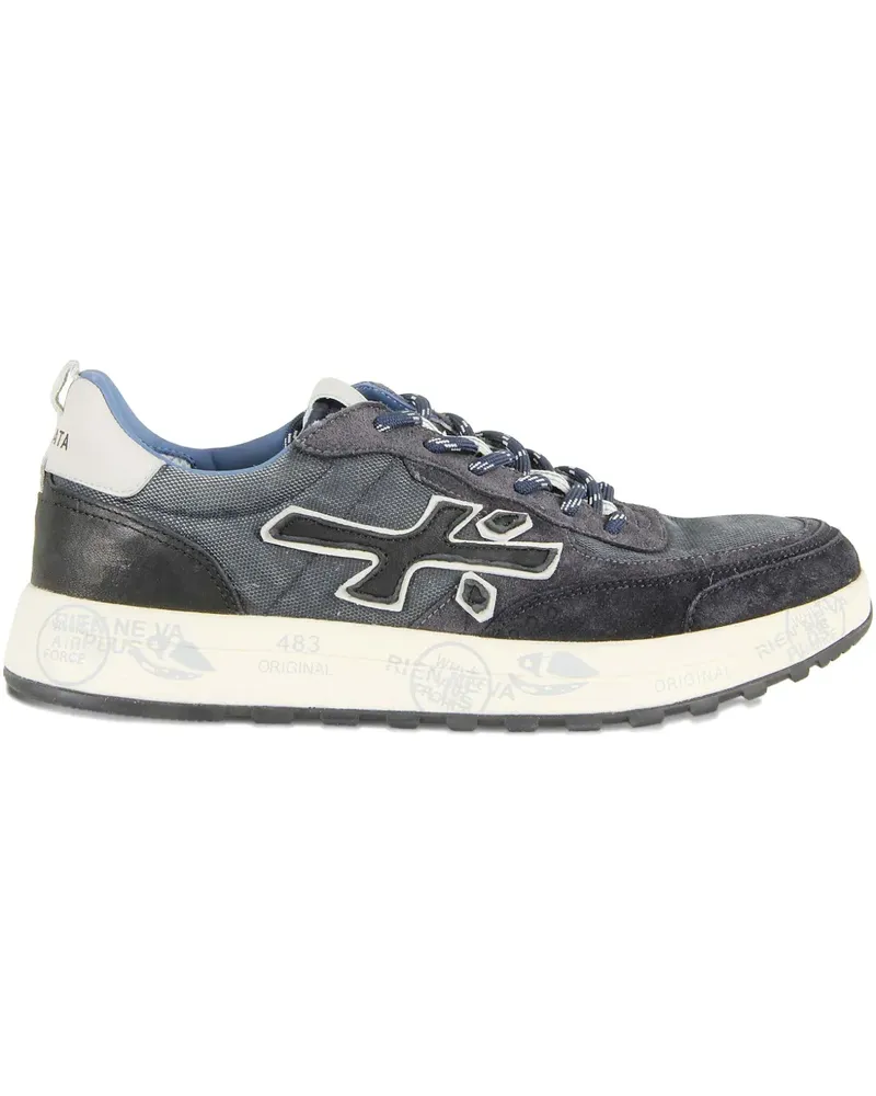 Premiata Nous appliqué-detail sneakers - Blau Blau
