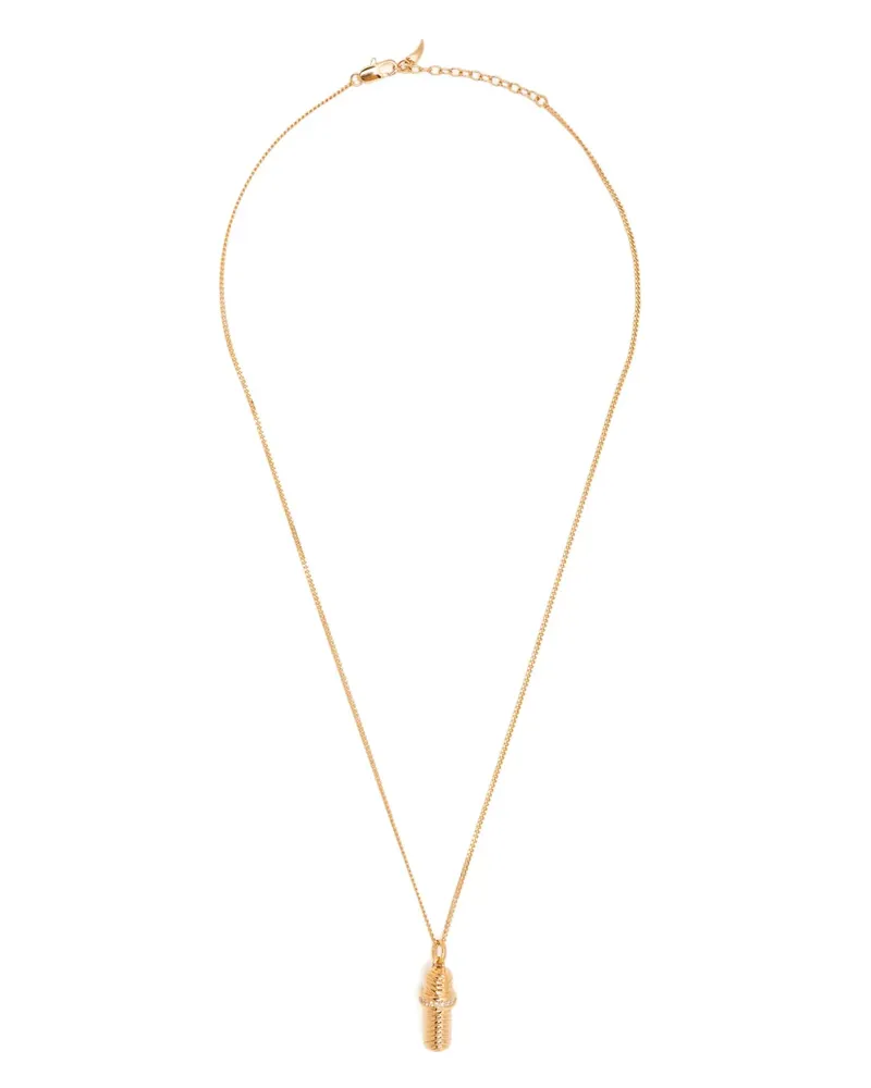 Missoma Message in a Bottle Ridge Halskette mit Anhänger - Gold Gold