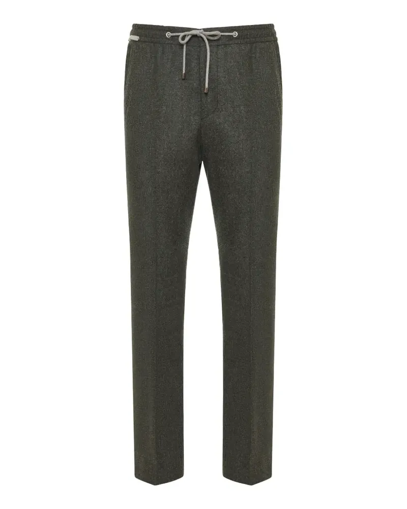Corneliani Bundfaltenhose mit Kordelzug - Grün Grün