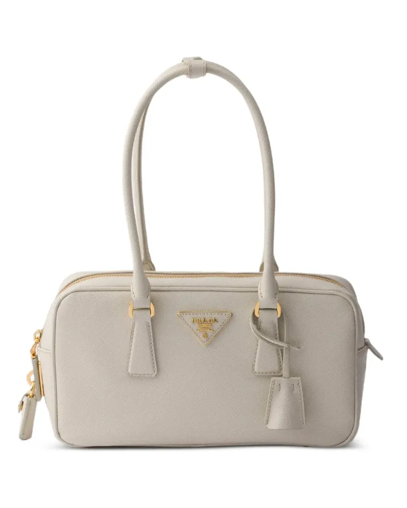 Prada small Saffiano-leather top-handle bag - Nude Nude