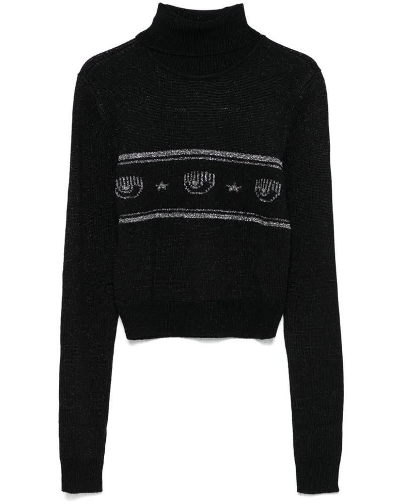 Chiara Ferragni Pullover mit Eyelike-Motiv - Schwarz Schwarz