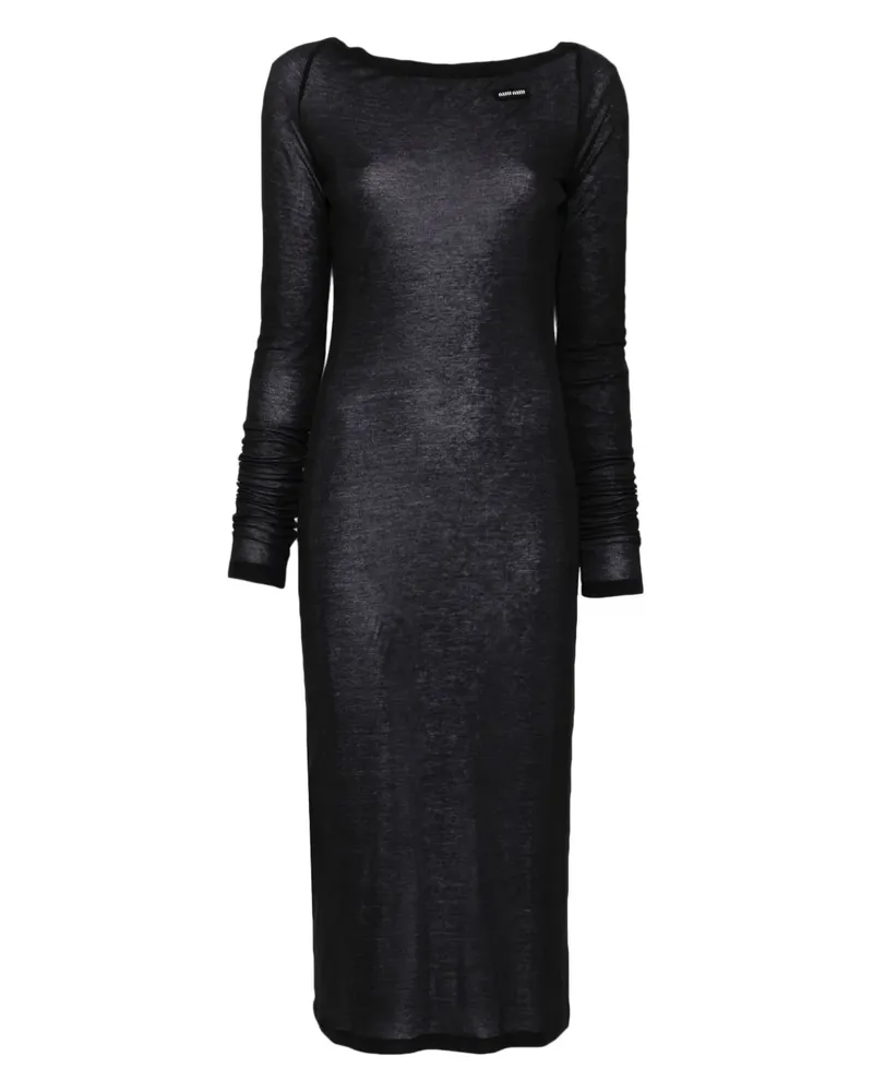 Miu Miu Kleid mit Logo - Schwarz Schwarz