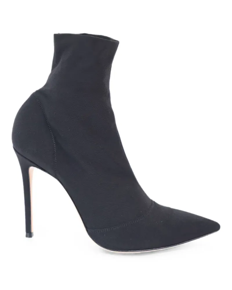 Gianvito Rossi Elite stretch-knit ankle boots - Schwarz Schwarz