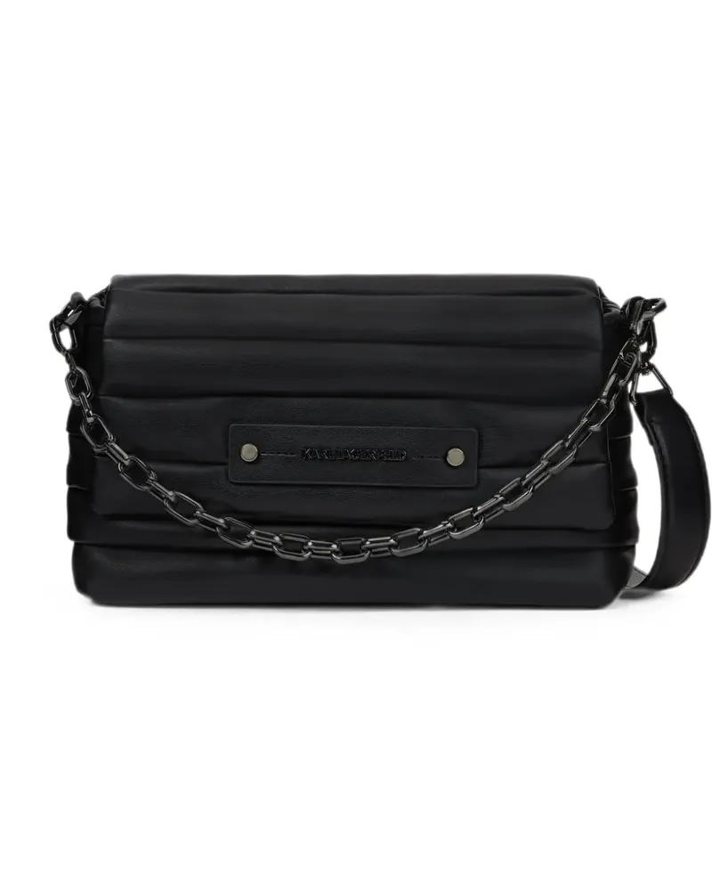 Karl Lagerfeld K/Essential Plie Umhängetasche - Schwarz Schwarz