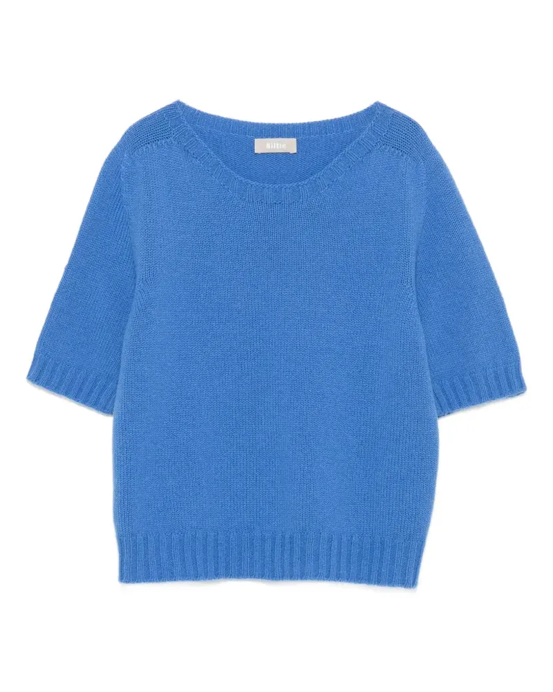 KILTIE Kurzärmeliger Verbier Pullover - Blau Blau