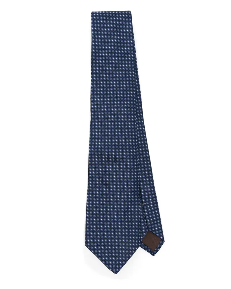 Canali Krawatte aus Seide - Blau Blau