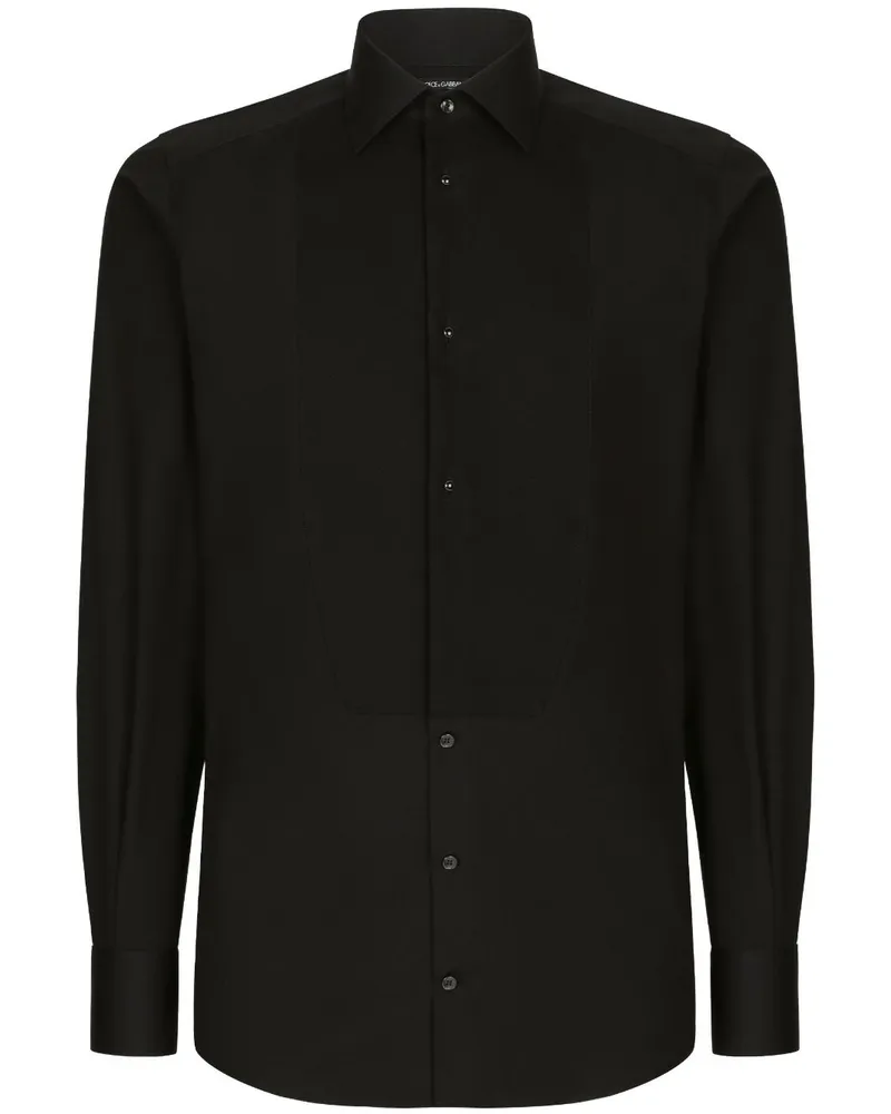 Dolce & Gabbana Gold-Fit-Hemd aus Baumwolle - Schwarz Schwarz