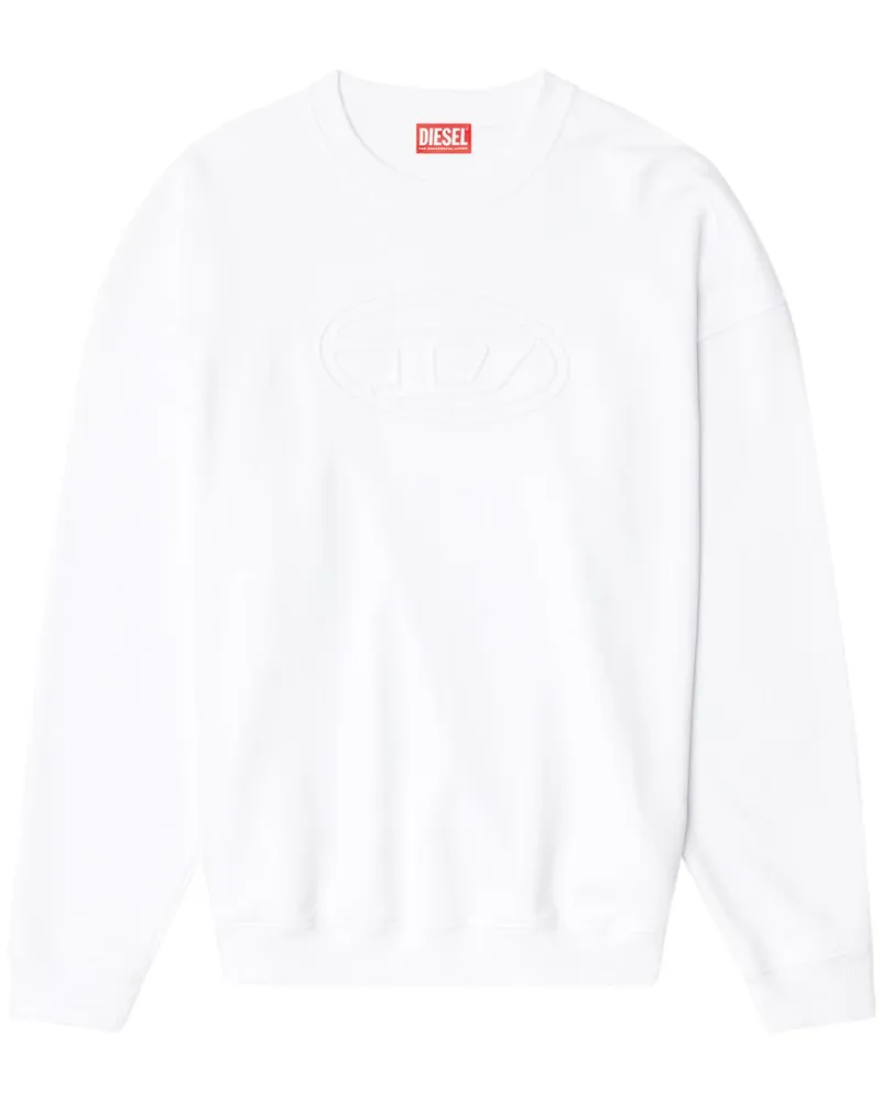 Diesel S-Mart-Bigoval Sweatshirt - Weiß Weiß
