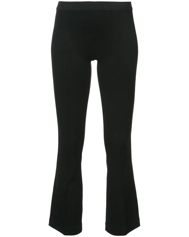 Helmut Lang Ausgestellte Cropped-Hose - Schwarz Schwarz