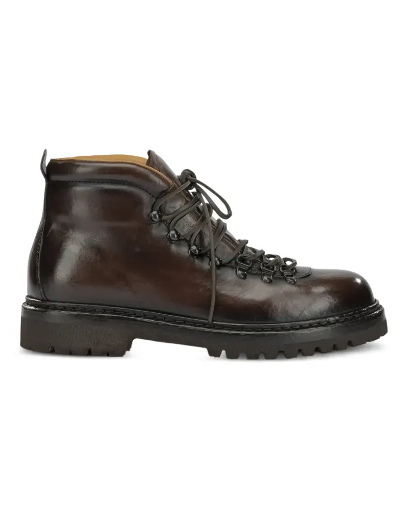 Officine Creative Italia Schnürstiefel aus Leder - Braun Braun