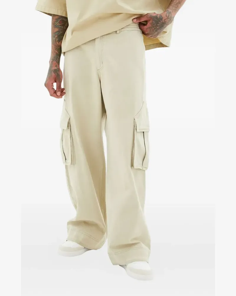 RHUDE cargo straight-leg trousers - Nude Nude