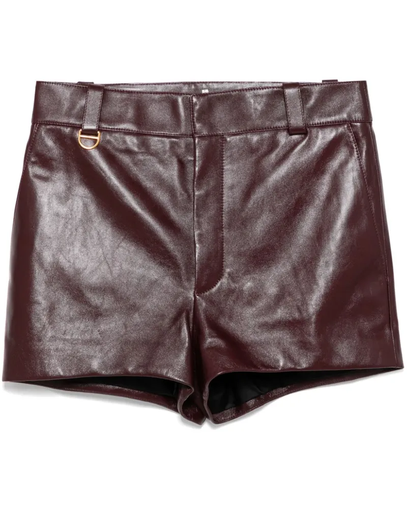 Chloé Shorts aus Leder - Rot Rot