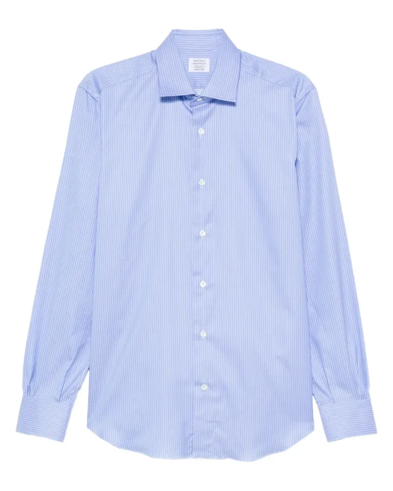 MAZZARELLI Gestreiftes Hemd - Blau Blau