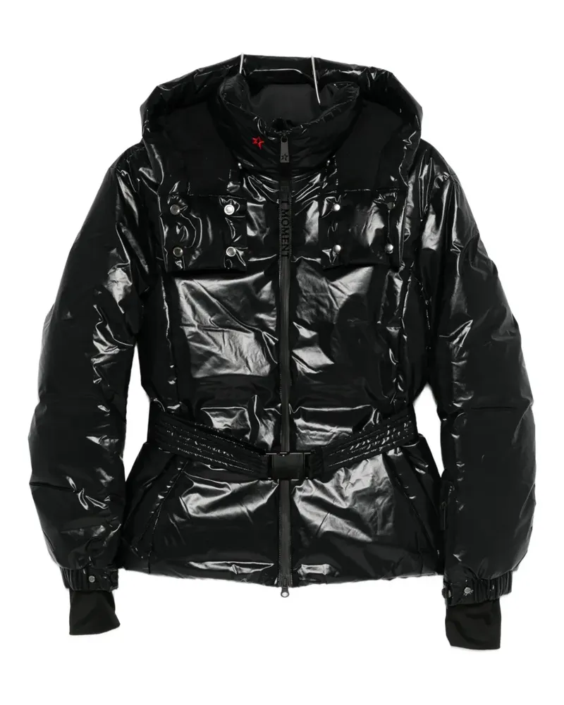 Perfect Moment hooded bomber jacket - Schwarz Schwarz