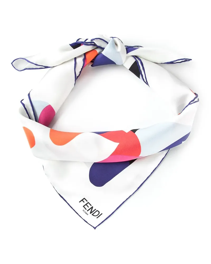 Fendi Roma' print scarf - Weiß Weiß