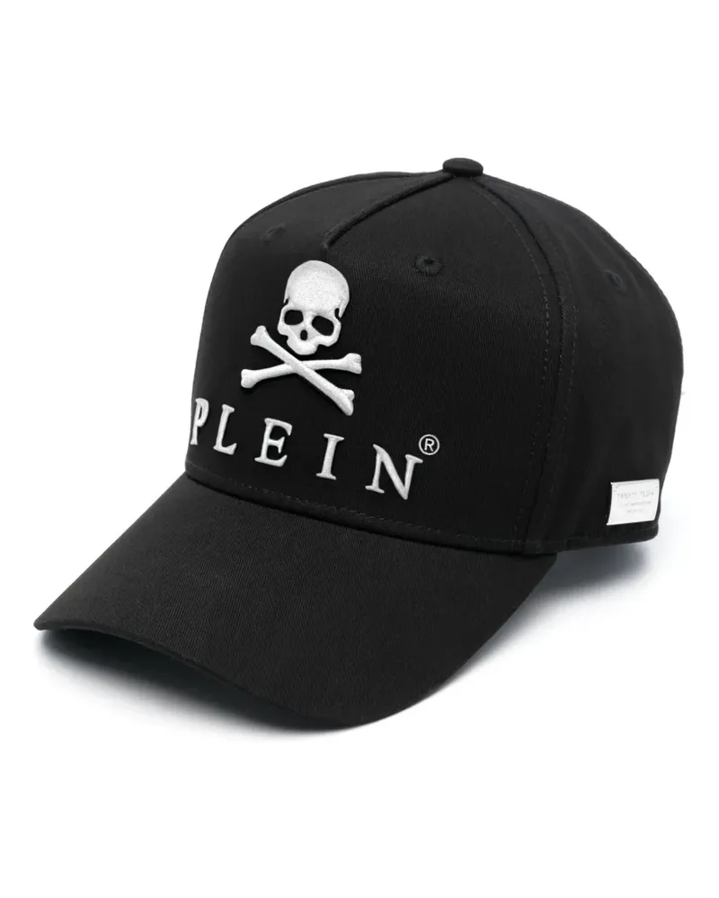 Philipp Plein Skull&Bones Baseballkappe - Schwarz Schwarz