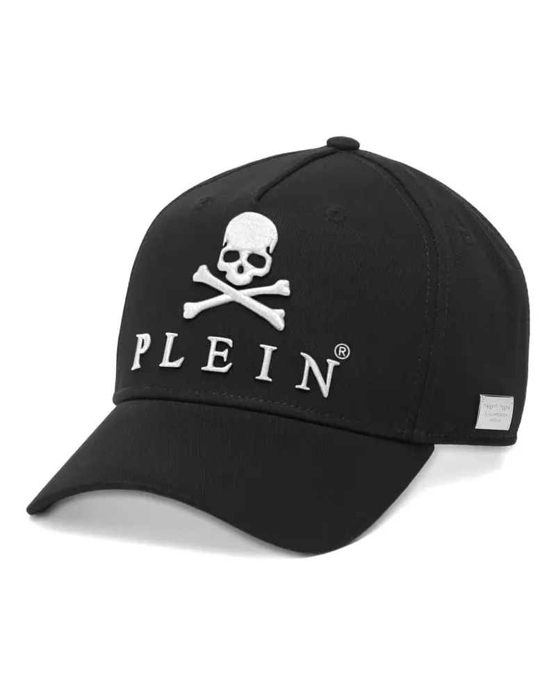 Philipp Plein Skull&Bones Baseballkappe - Schwarz Schwarz