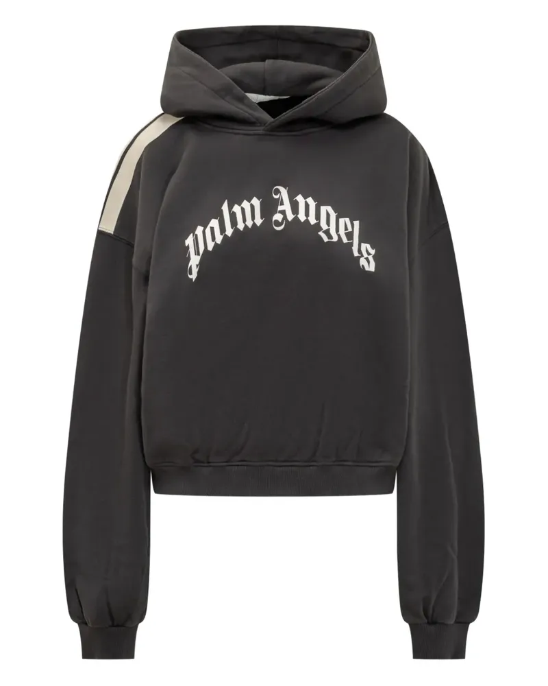 Palm Angels Hoodie mit Logo-Print - Schwarz Schwarz