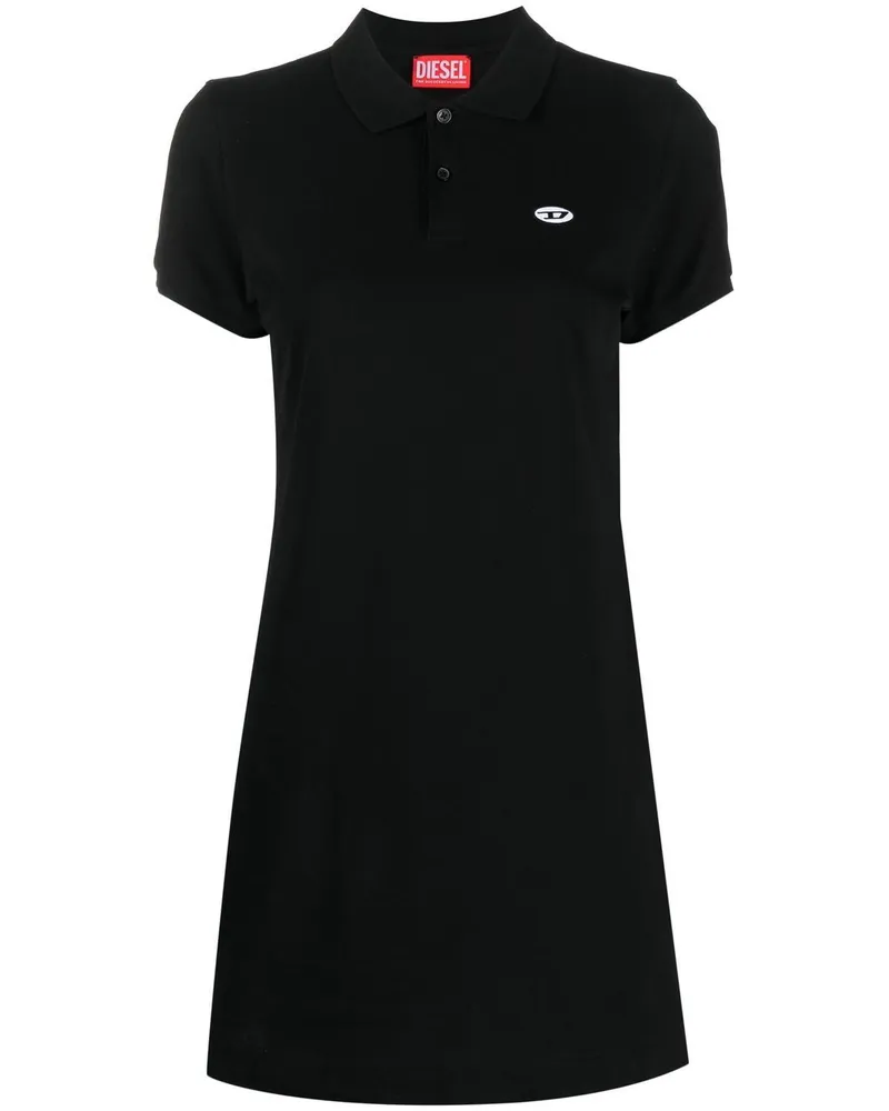 Diesel D-Tenny-Doval-Pj Poloshirtkleid Schwarz