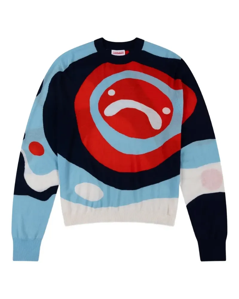 Charles Jeffrey Loverboy Smiley Pullover - Blau Blau