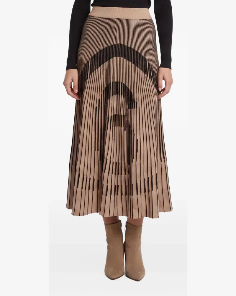 Maison Margiela Gestrickter Midirock - Nude Nude