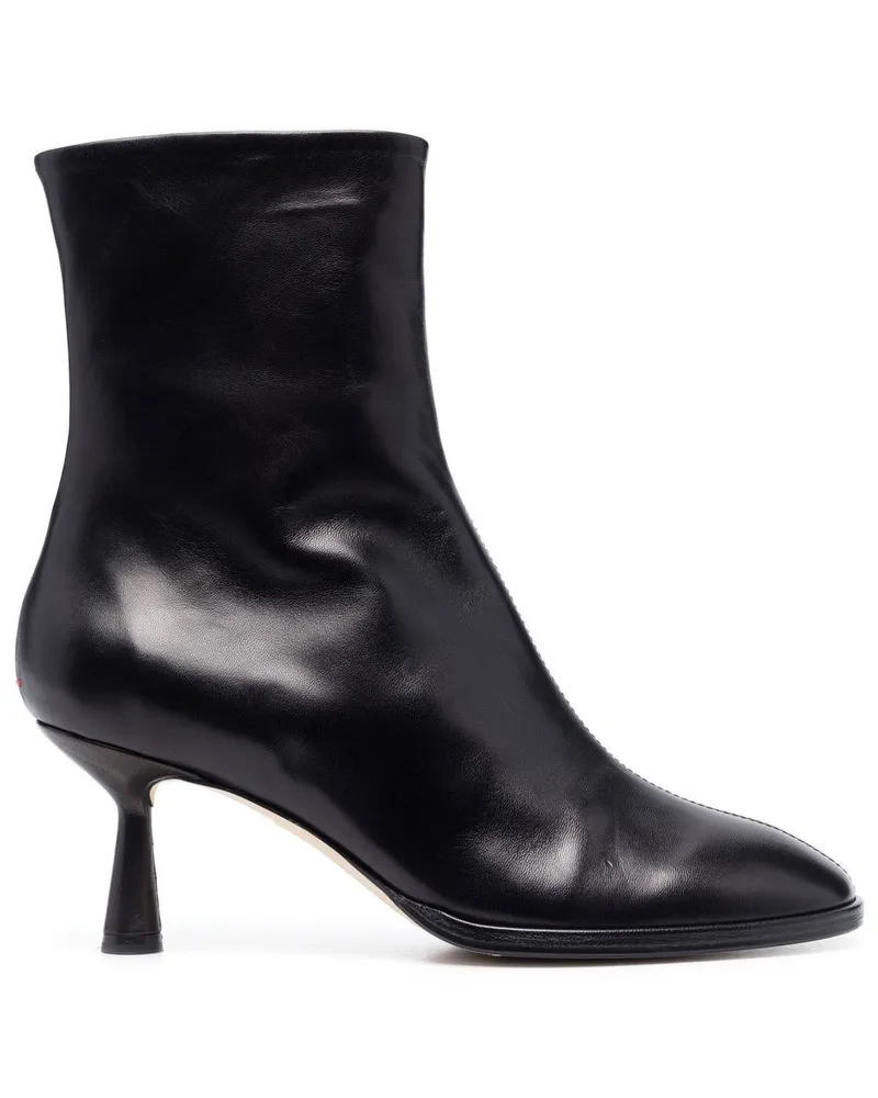 aeyde Stiefeletten mit runder Kappe 65mm - Schwarz Schwarz