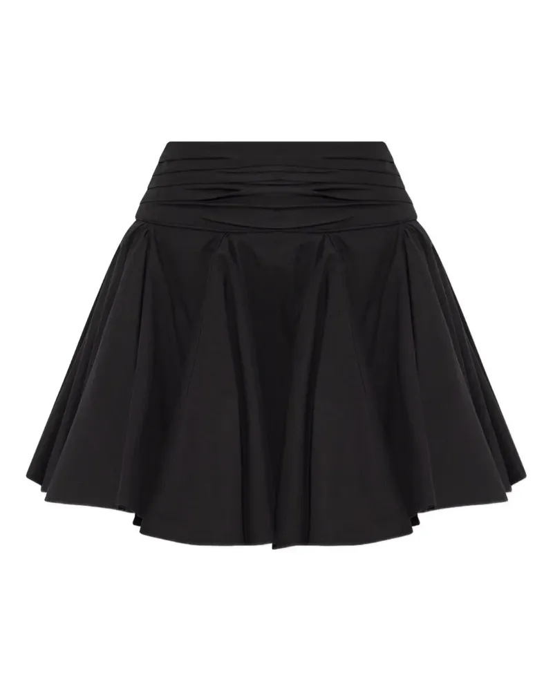 AllSaints Minirock mit Falten - Schwarz Schwarz