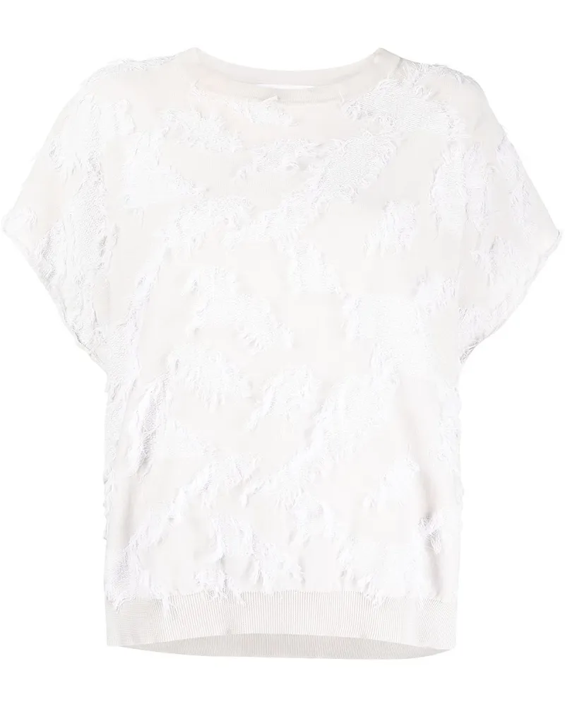 Fabiana Filippi Texturiertes T-Shirt - Nude Nude