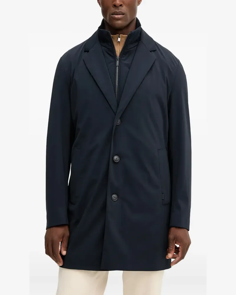 HUGO BOSS Mantel im Layering-Look - Blau Blau