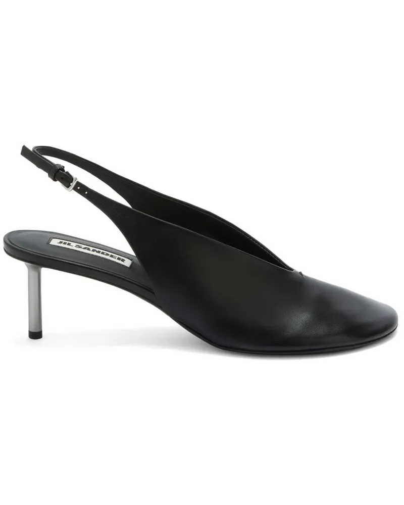 Jil Sander Pumps aus Leder 65mm - Schwarz Schwarz