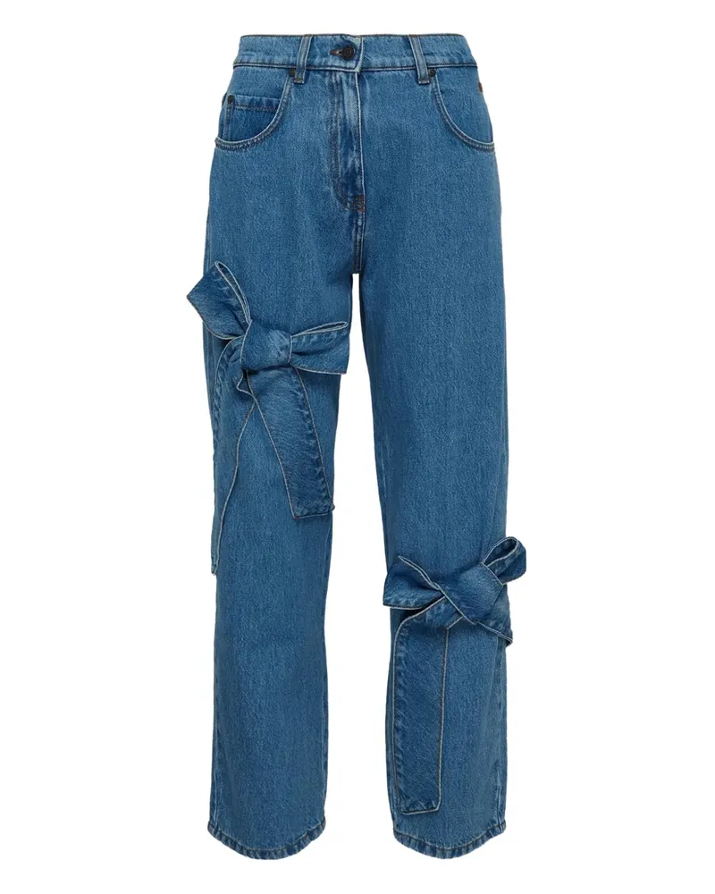 MSGM knot-detail jeans - Blau Blau