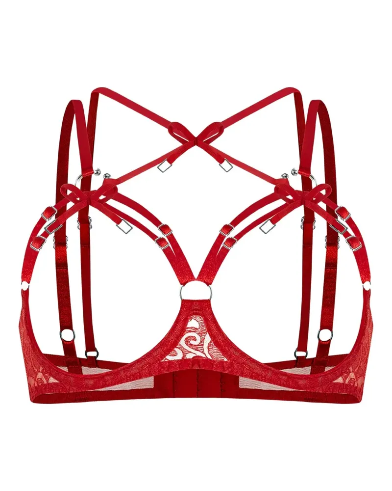 Zhilyova Aurora BH mit Spitzendetail - Rot Rot