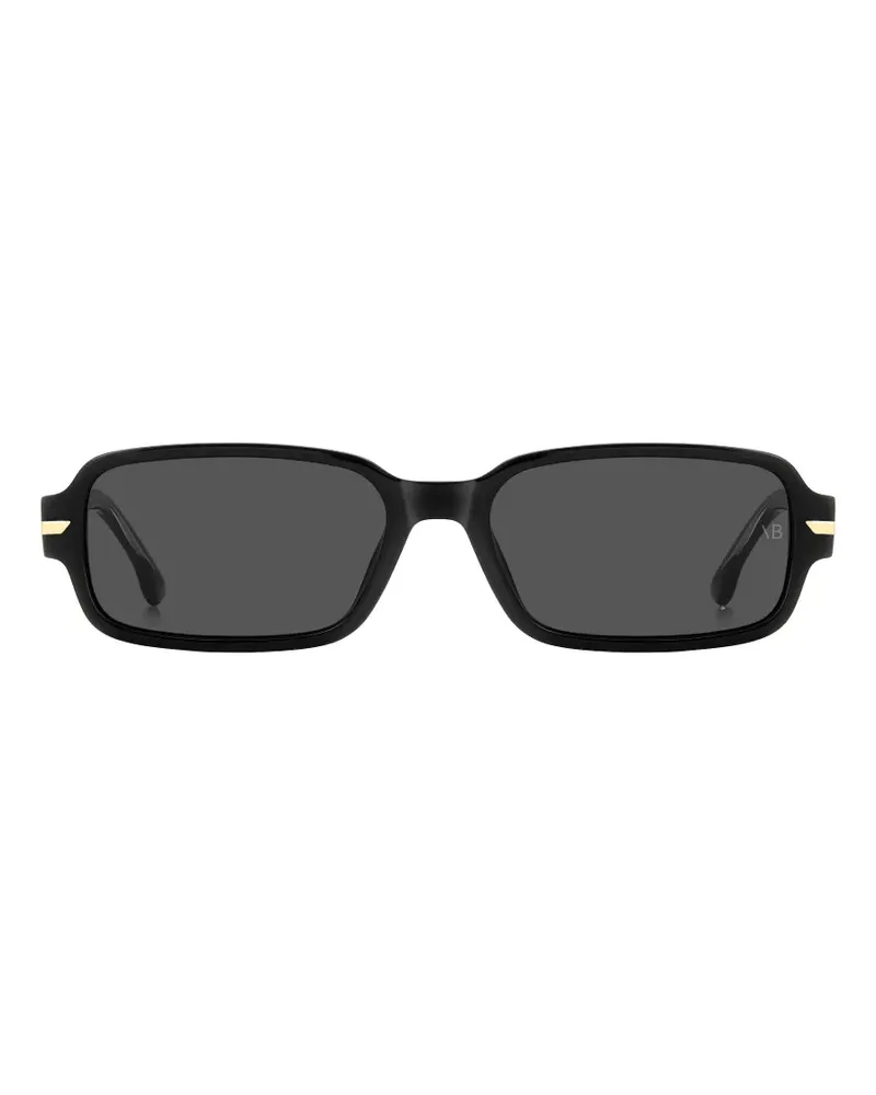 Victoria Beckham Sonnenbrille mit eckigem Gestell - Schwarz Schwarz