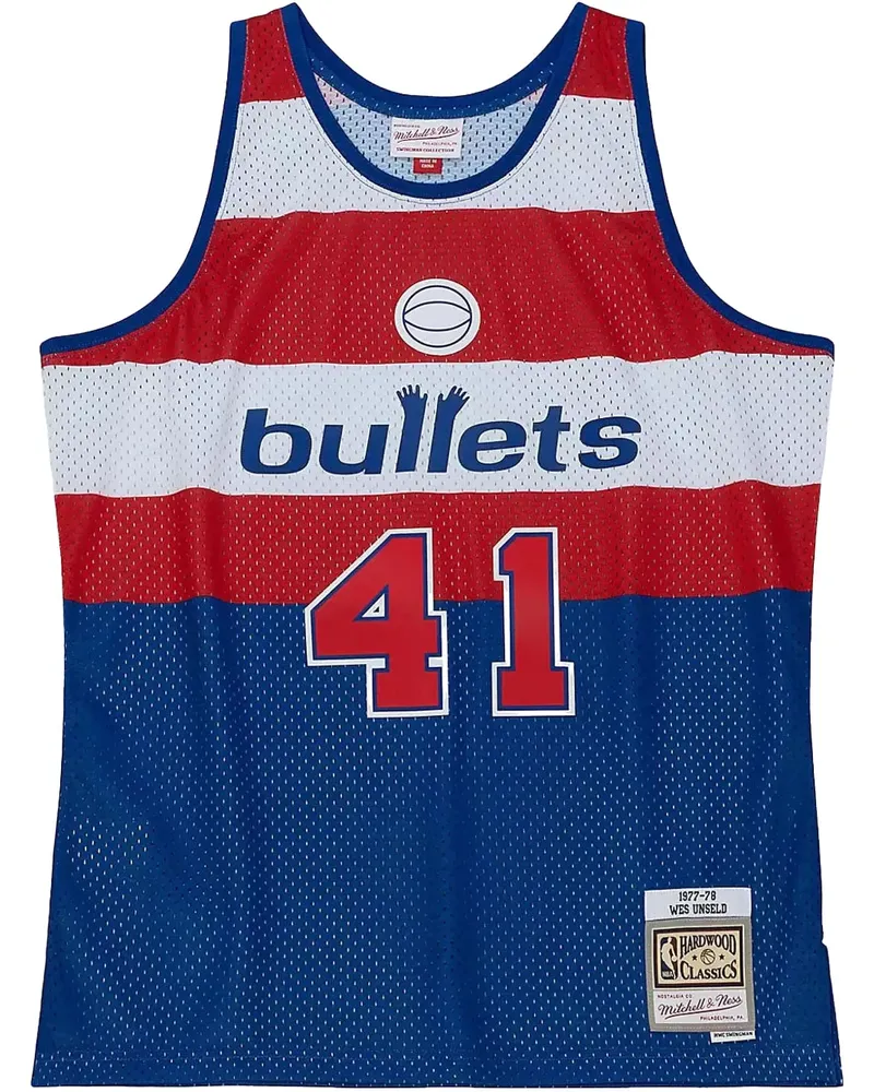 Mitchell & Ness NBA Swingman "Bullets 1997 Wes Unseld" Trikot - Blau Blau