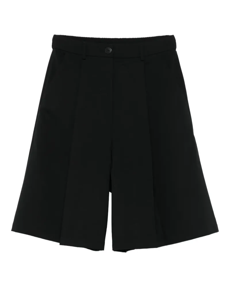 CORDERA Shorts mit Bundfalten - Schwarz Schwarz