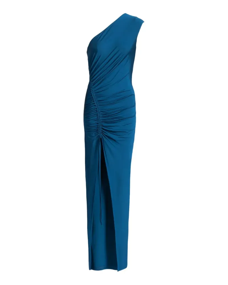 Balmain Langes drapiertes Jerseykleid - Blau Blau
