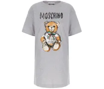 Kleid mit Teddy - Grau
