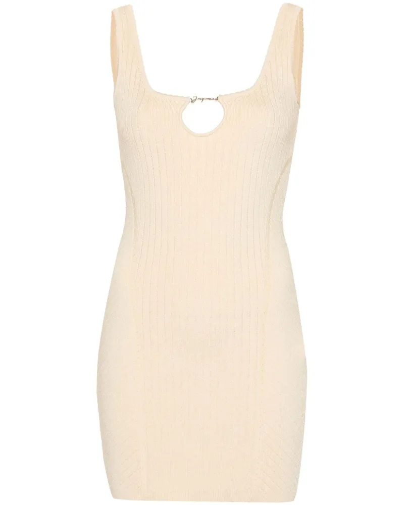 Jacquemus Gestricktes La Robe Sierra Minikleid - Gelb Gelb