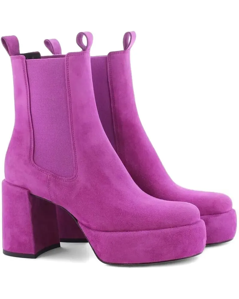 Kennel & Schmenger Chelsea-Boots mit Plateau 90mm - Rosa Rosa