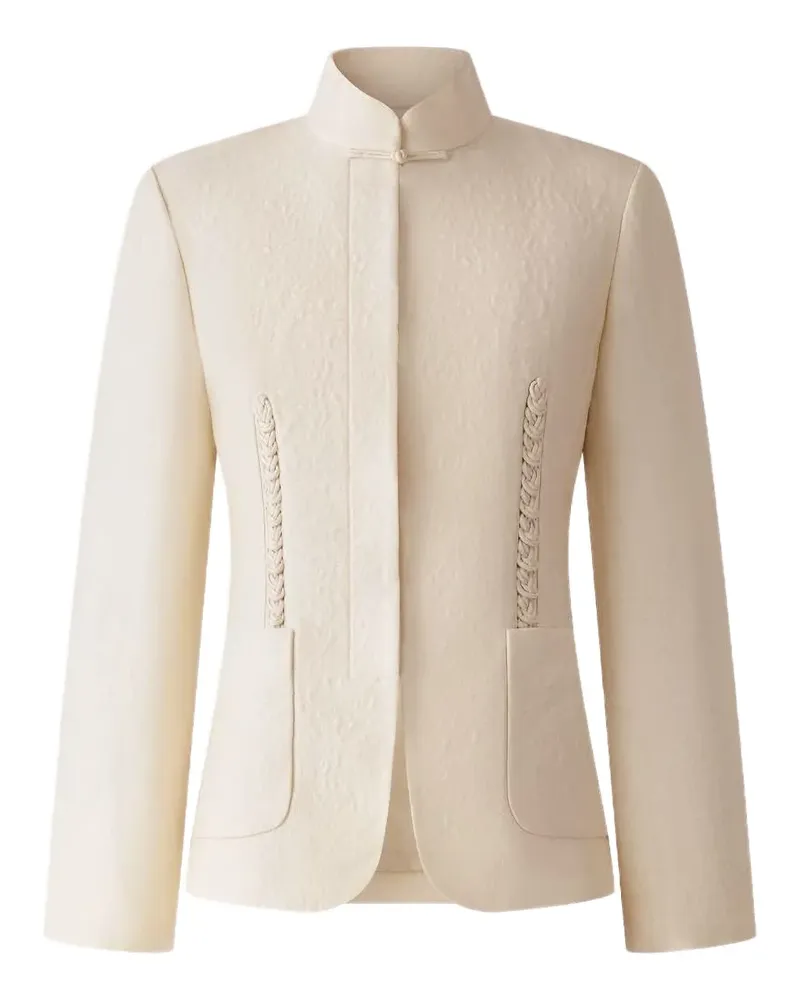 Shanghai Tang Texturierte Jacke - Weiß Weiß