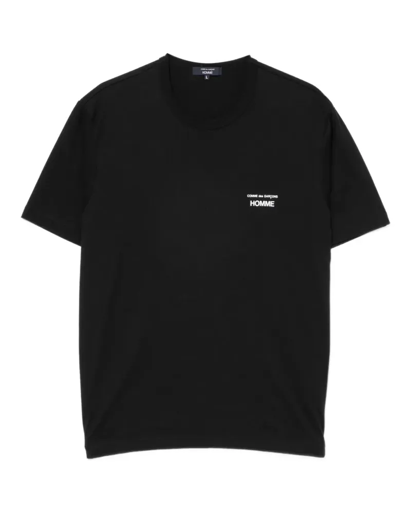 Comme des Garçons T-Shirt mit Logo-Print - Schwarz Schwarz