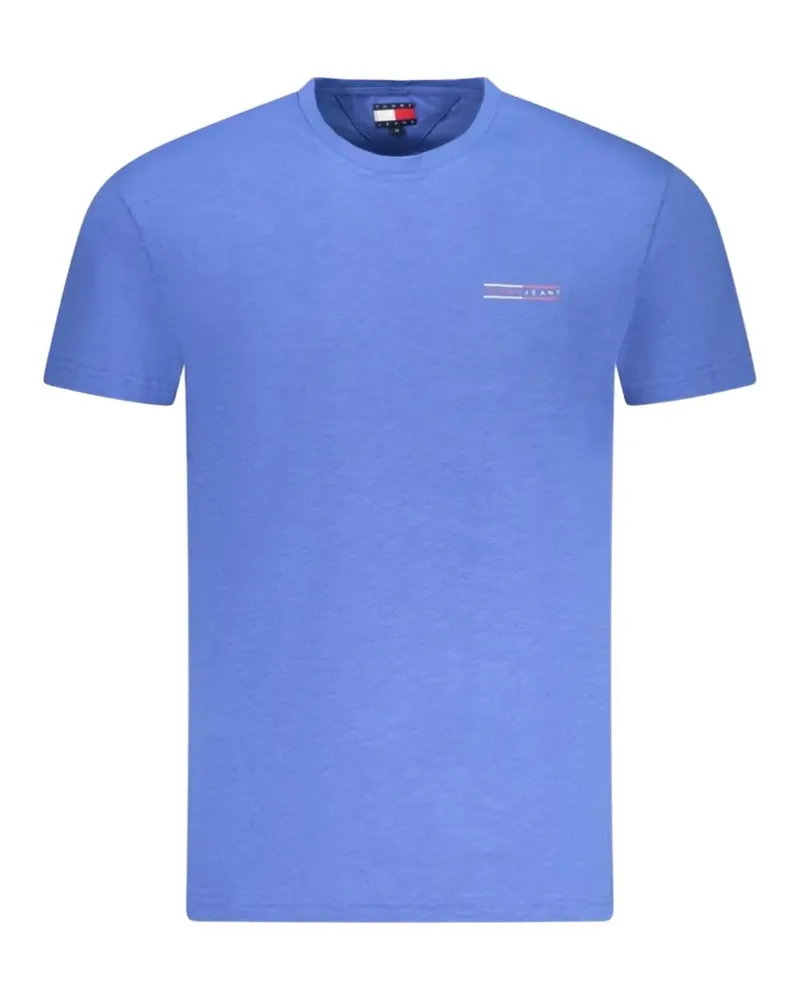 Tommy Hilfiger logo-patch cotton T-shirt - Blau Blau